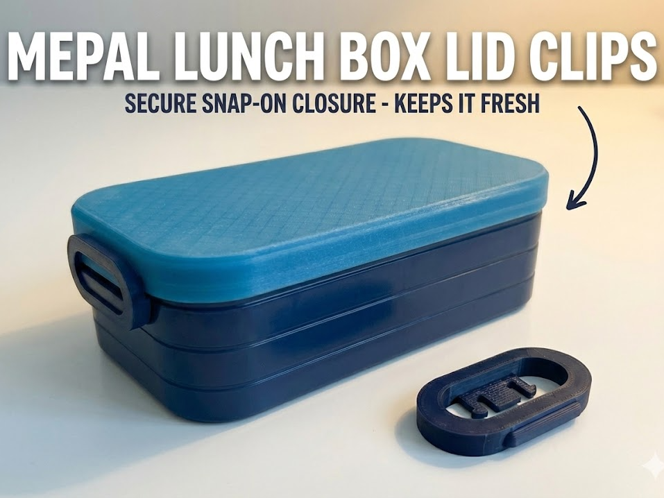 Mepal Lid  –  Clip-On Lunch Box Closing Clips