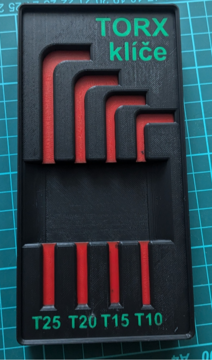 Gridfinity 4x2x3U Box for torx wrenches (small)