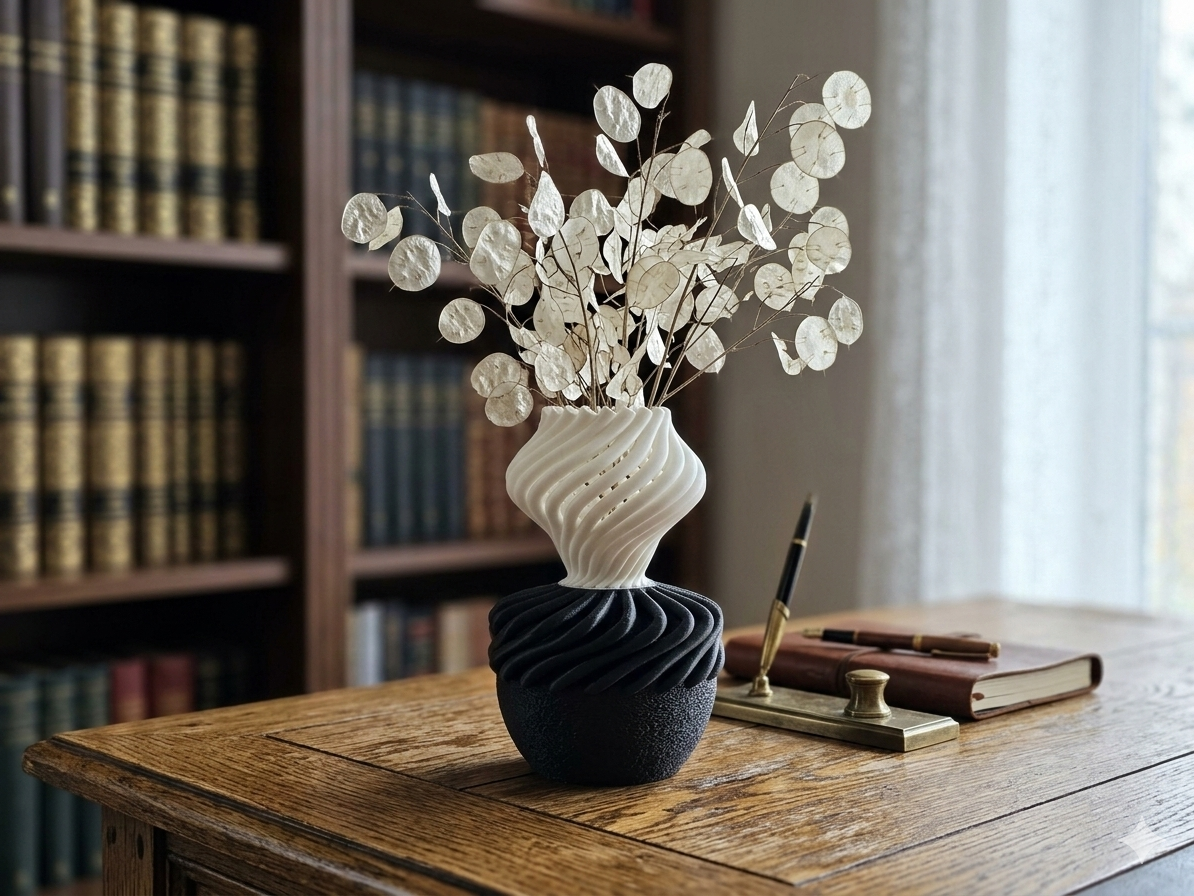 FLÄTA-RÅ – Contoured Contrast Vase