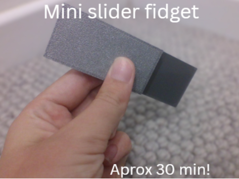 Mini slider fidget