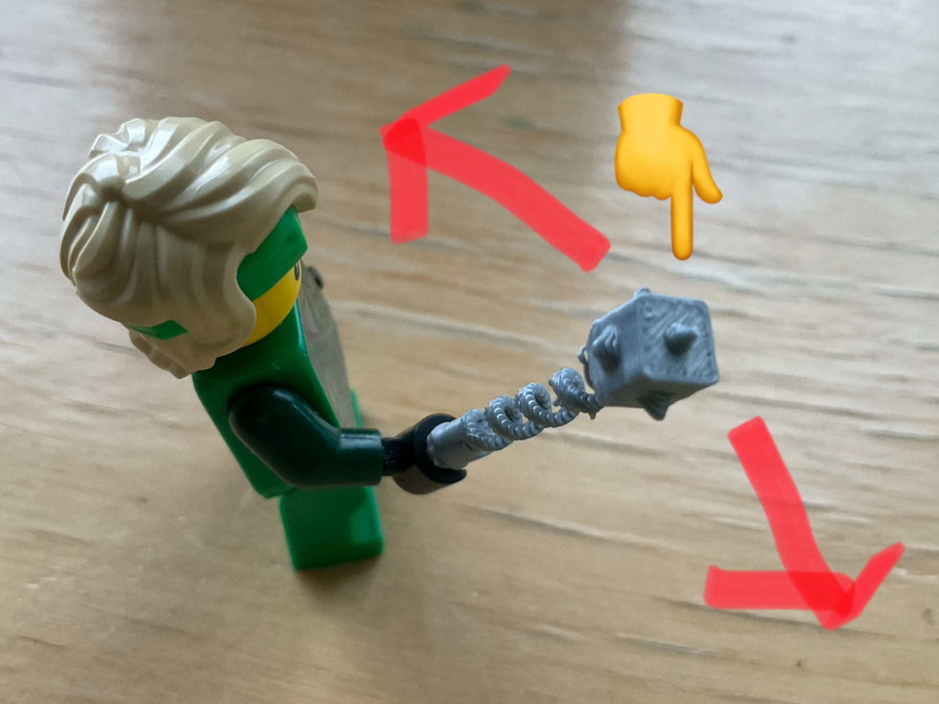 L.E.G.O. chain mace (actually swings!)