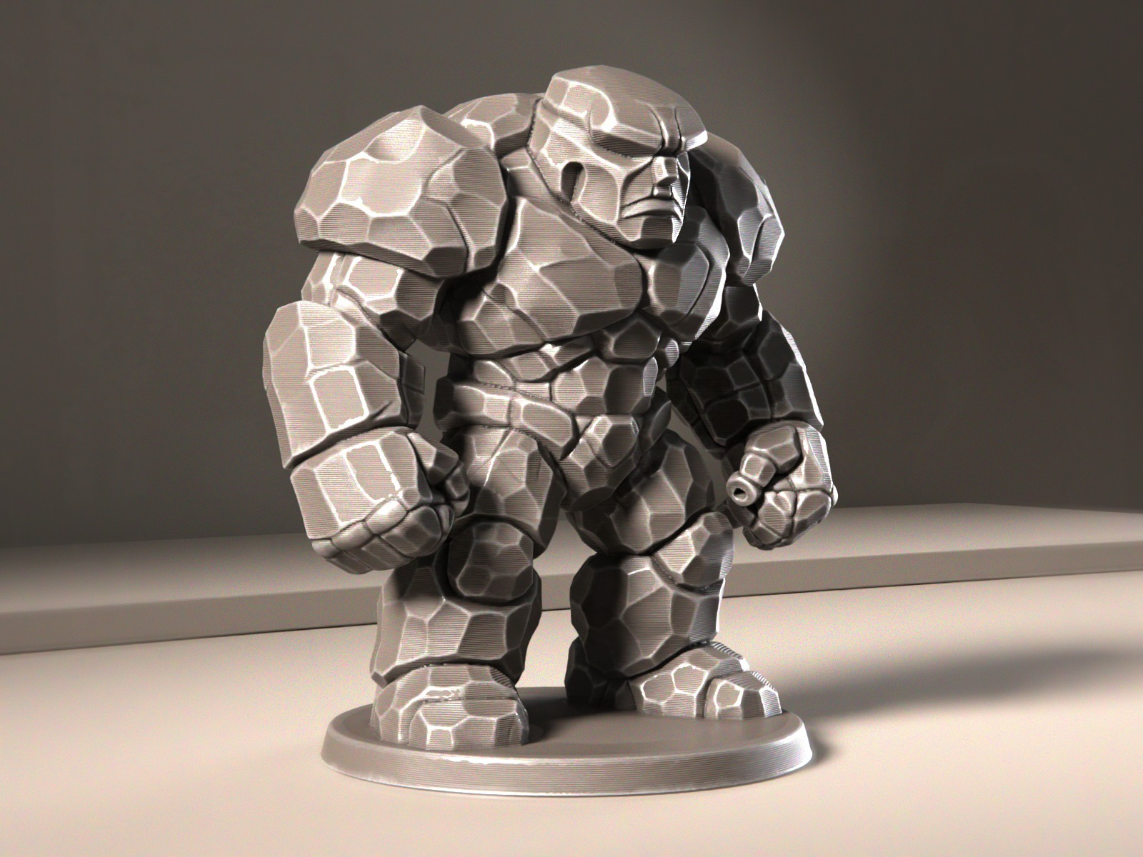 Stone golem figurine