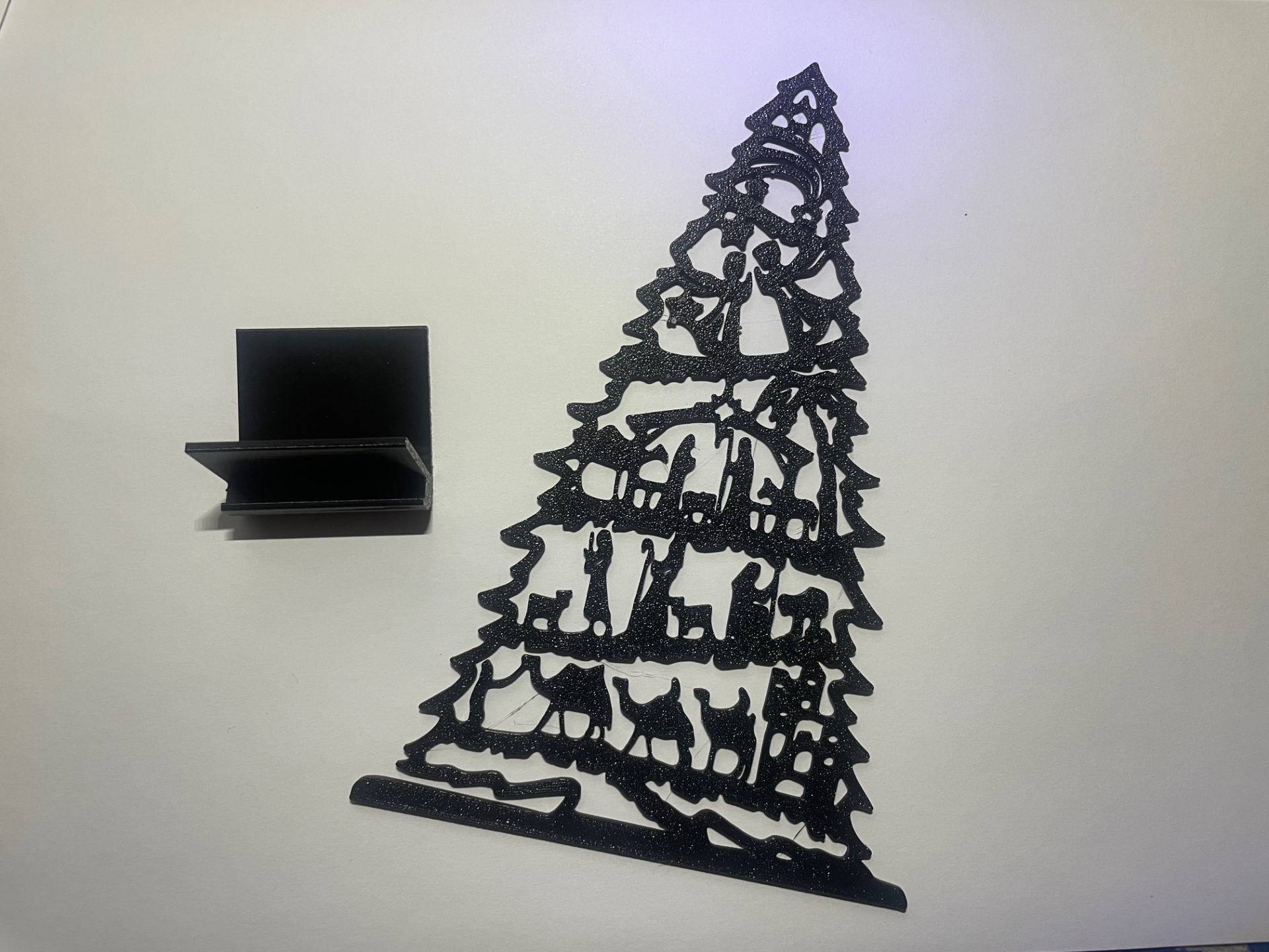 Christmas tree with Mary and Joseph Bethlehem