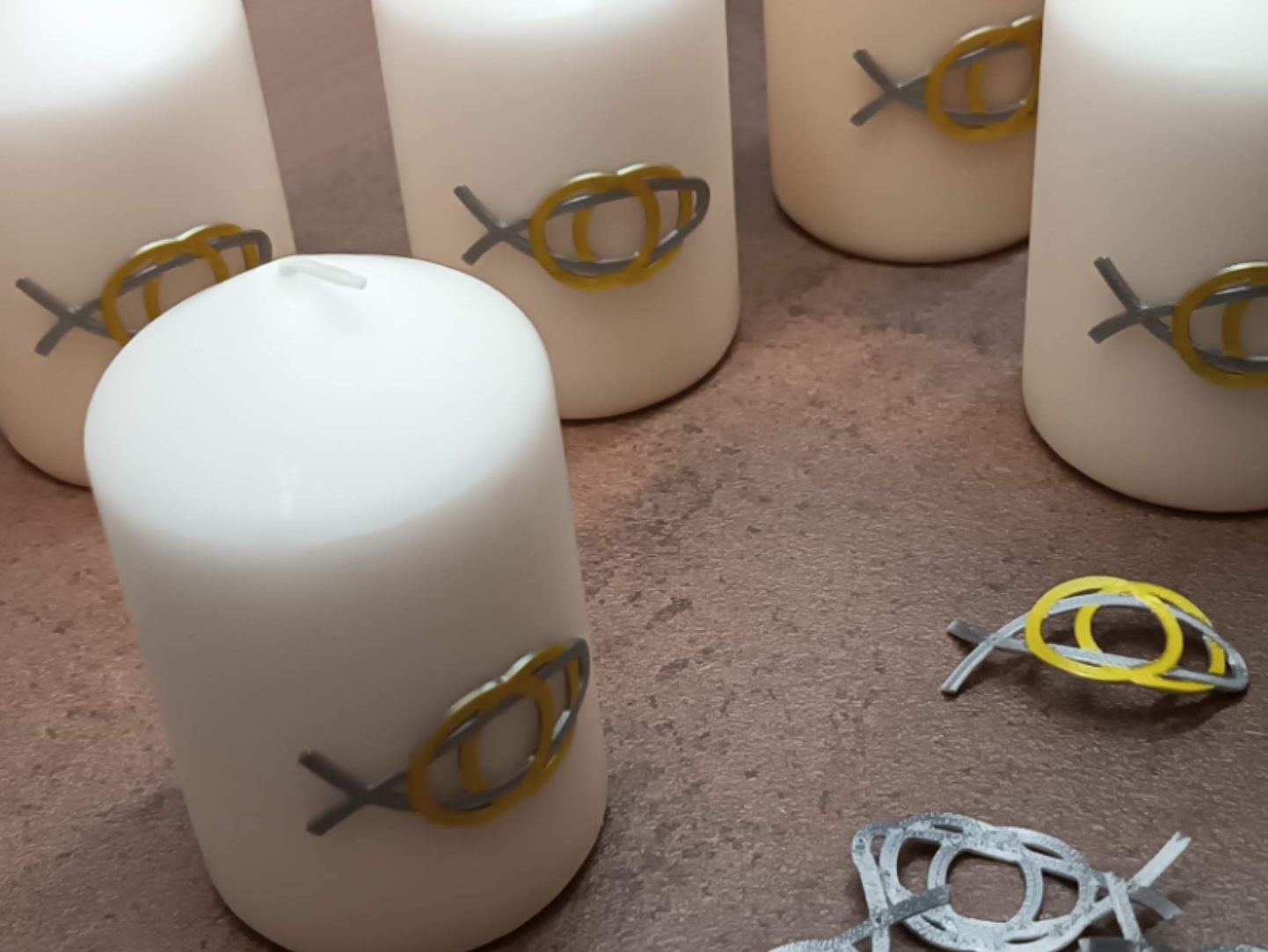 E.N.D. Candle decoration