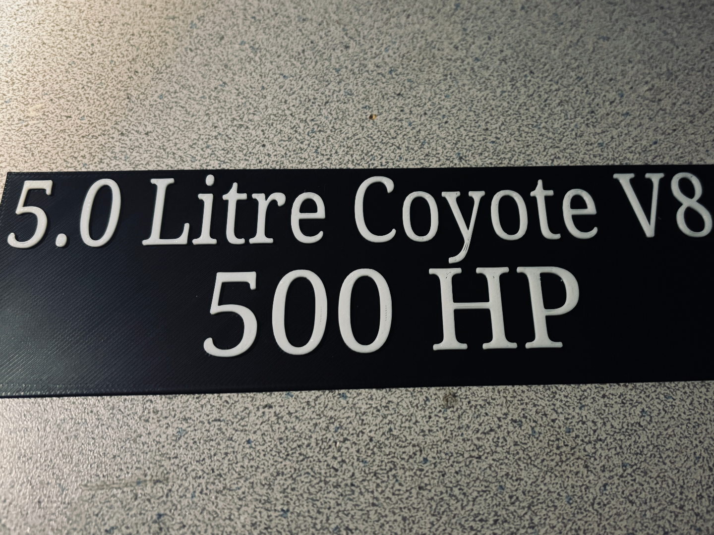 S650 Mustang Engine Badge