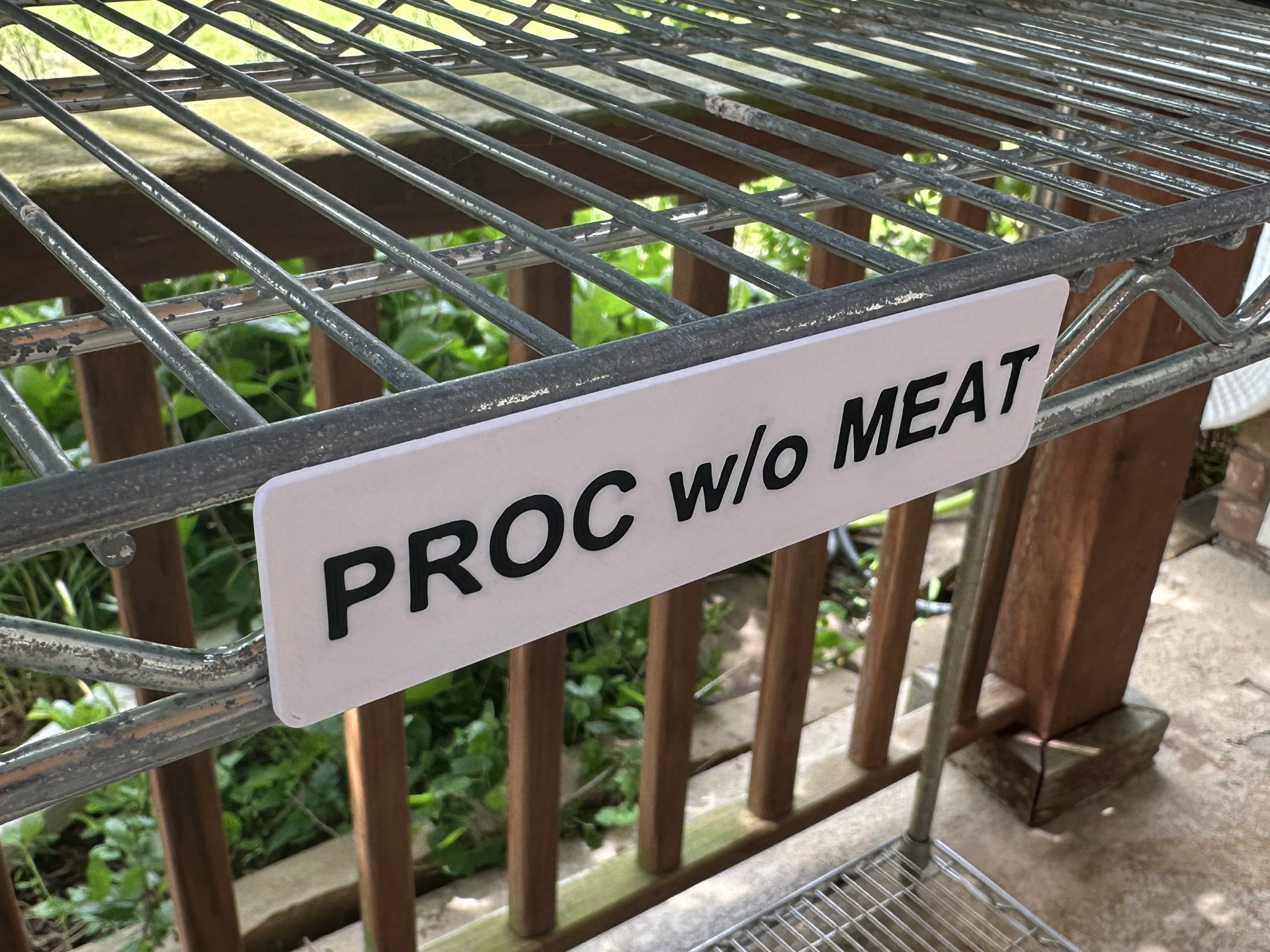 Metro Wire Shelf Label
