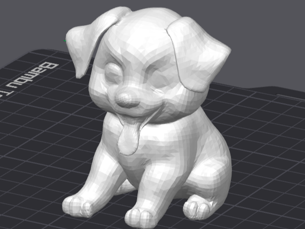 Adorable Sitting Dog Figurine