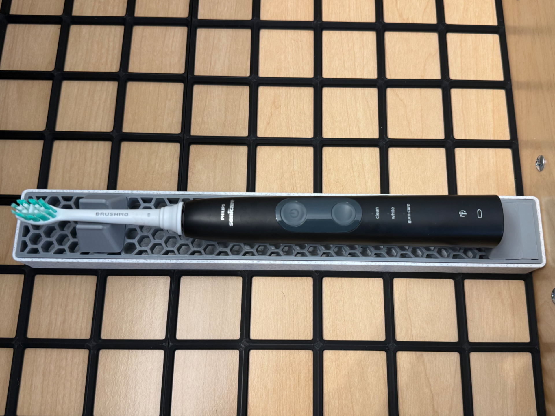 Gridfinity Elec. Toothbrush Tray - Phillips Sonic.