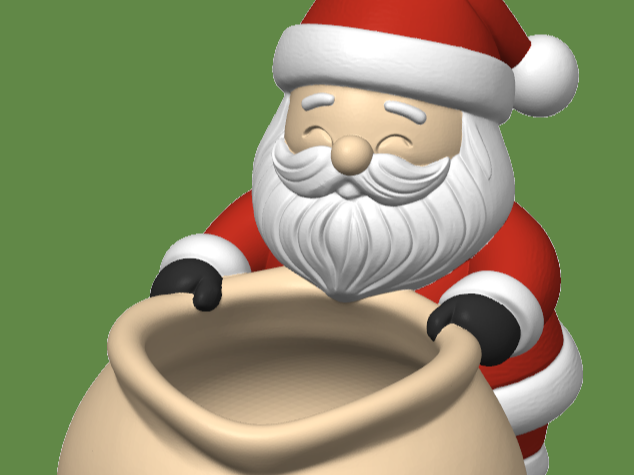 Santa Claus Candy Pot