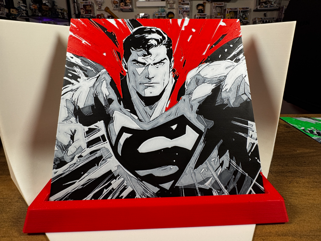 Superman – Man of Steel Meets Monochrome Beauty
