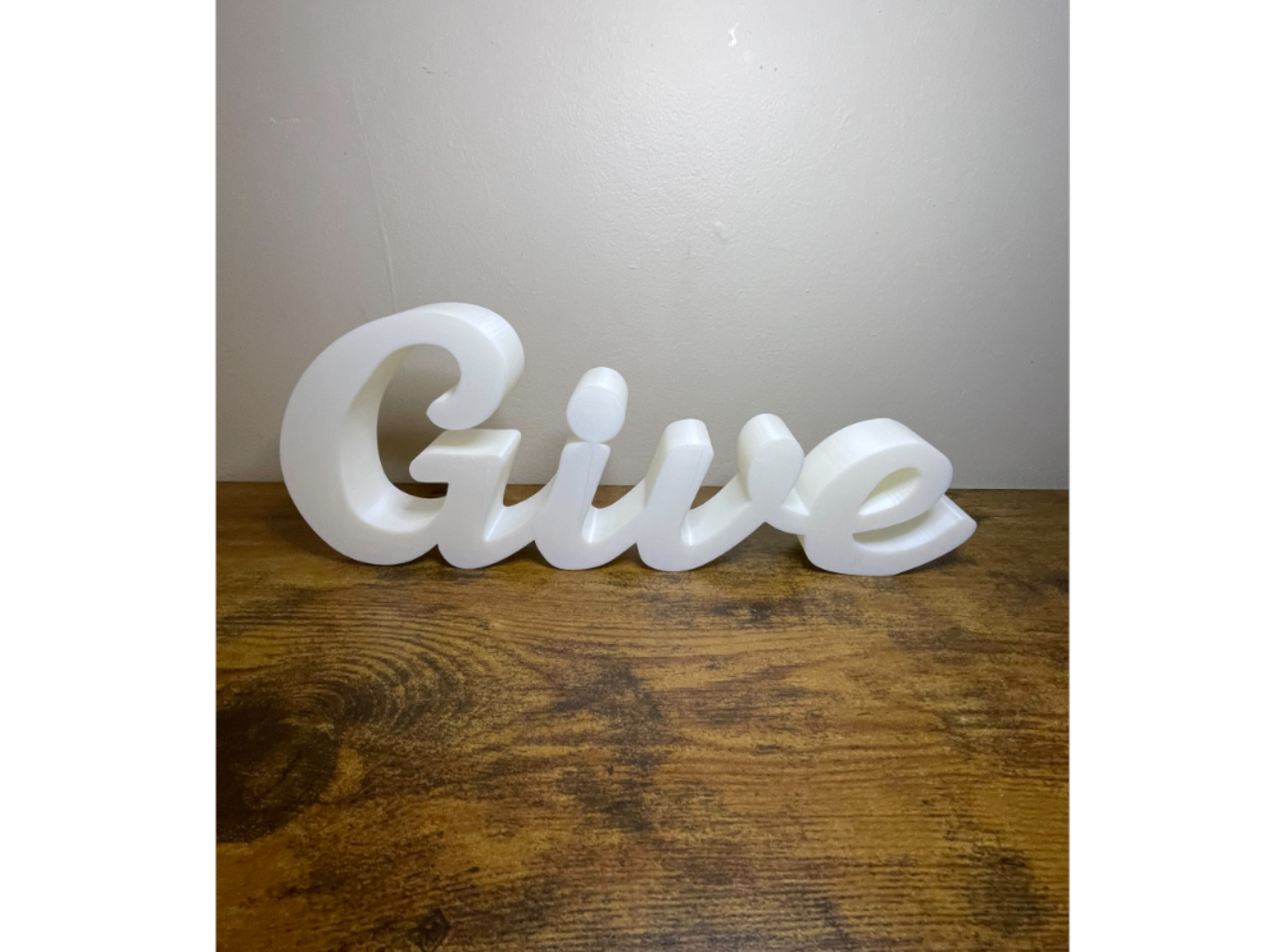GIVE - Freestanding word - Decor