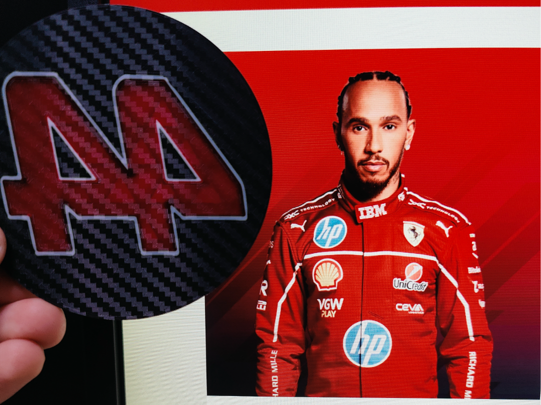 Lewis Hamilton 44 LH F1 Untersetzer Ferrari