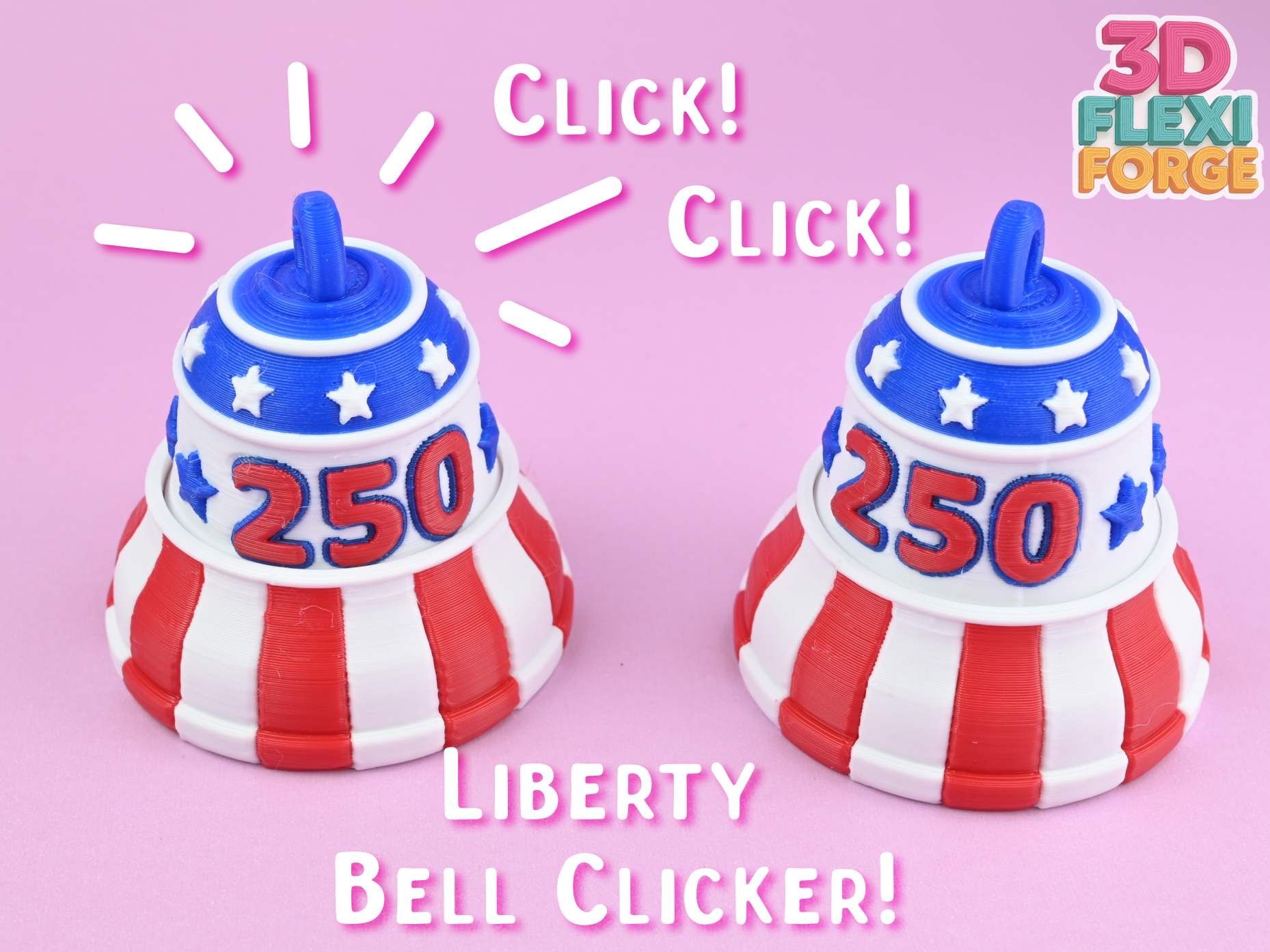 Clicker Liberty Bell America 250 Keychain