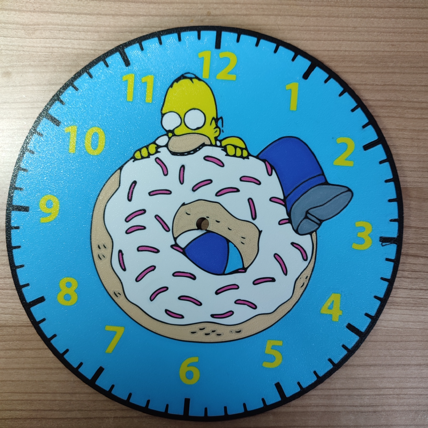 8-color Homer Simpson Clock Dial