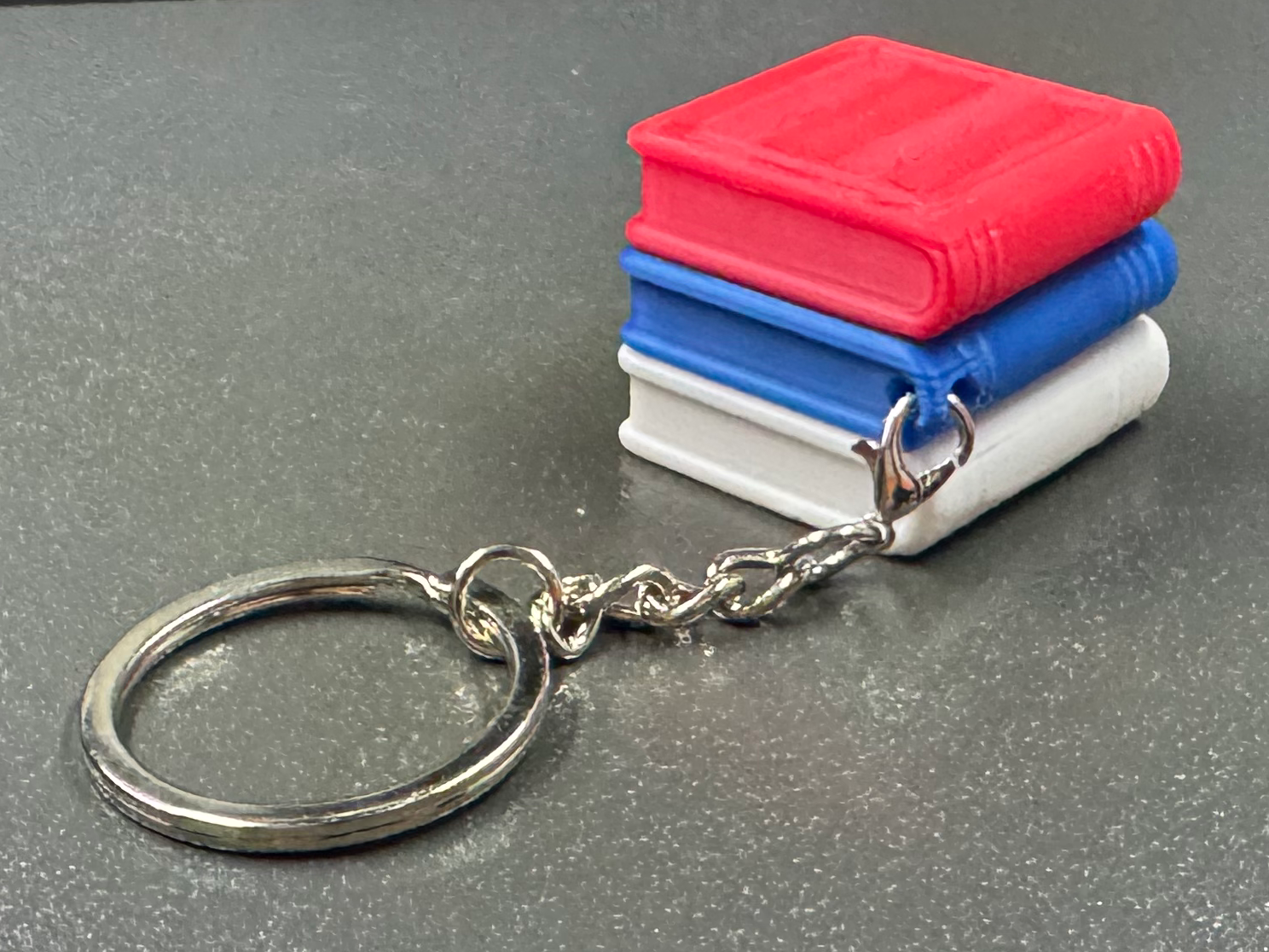 Stack of Books Keychain