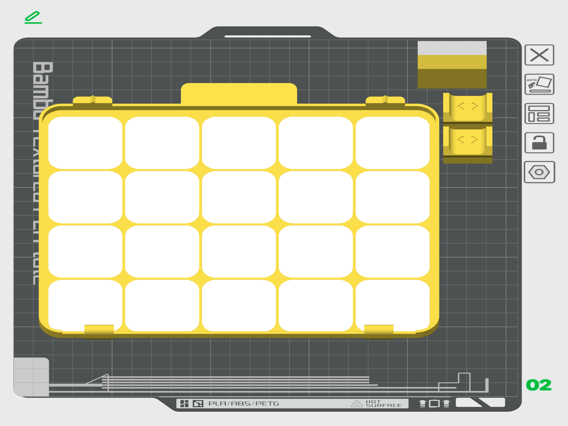 Organizer Box XL Lid Labled