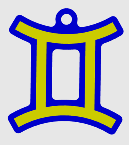 Zodiac Signs Keychain - Gemini