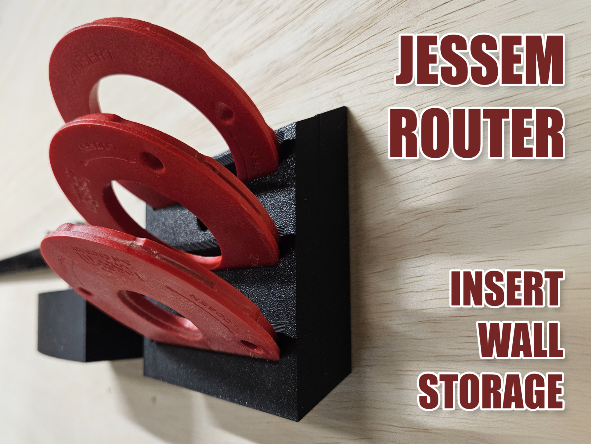Jessem Router Table Insert Holder Wall Mounted