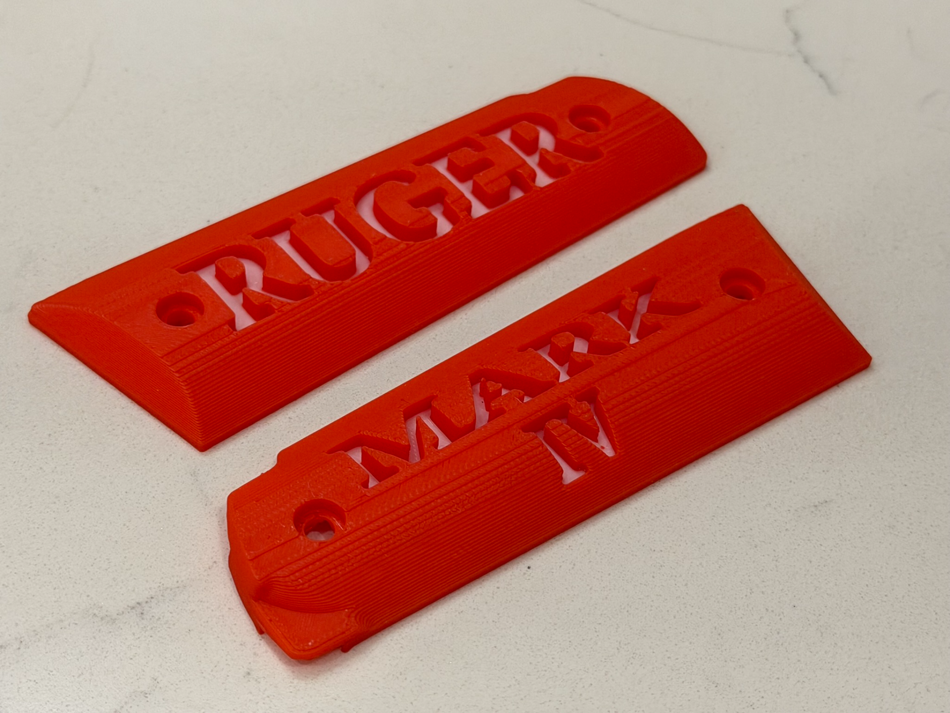 Ruger Mark IV 22/45 Grips with Text