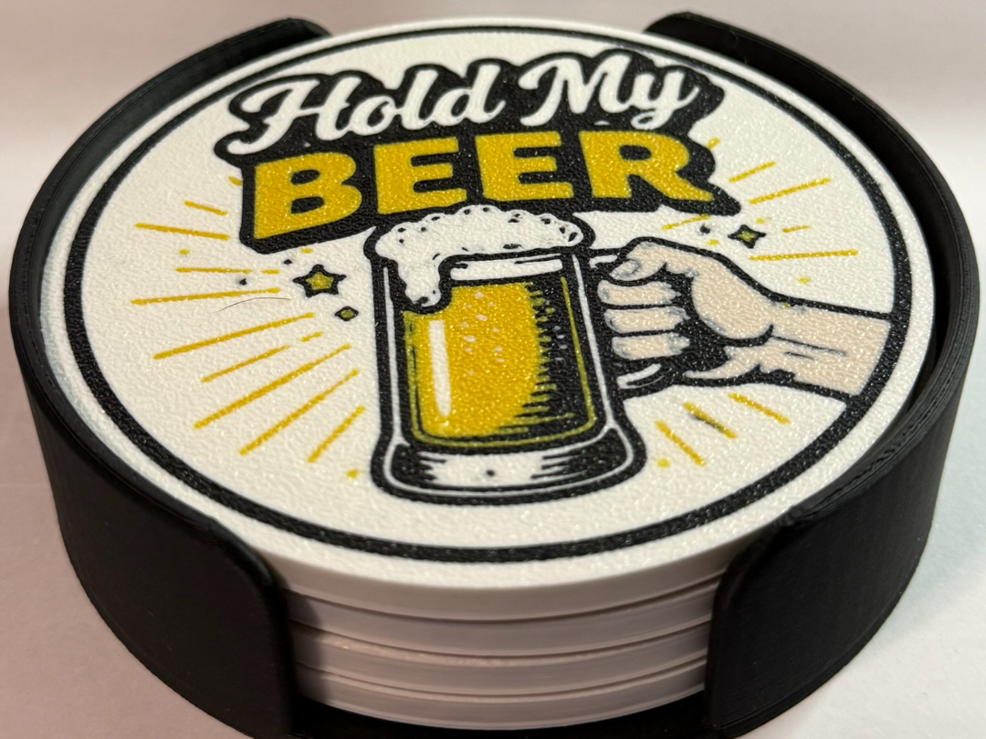 Hold My Beer Coaster Set (4)