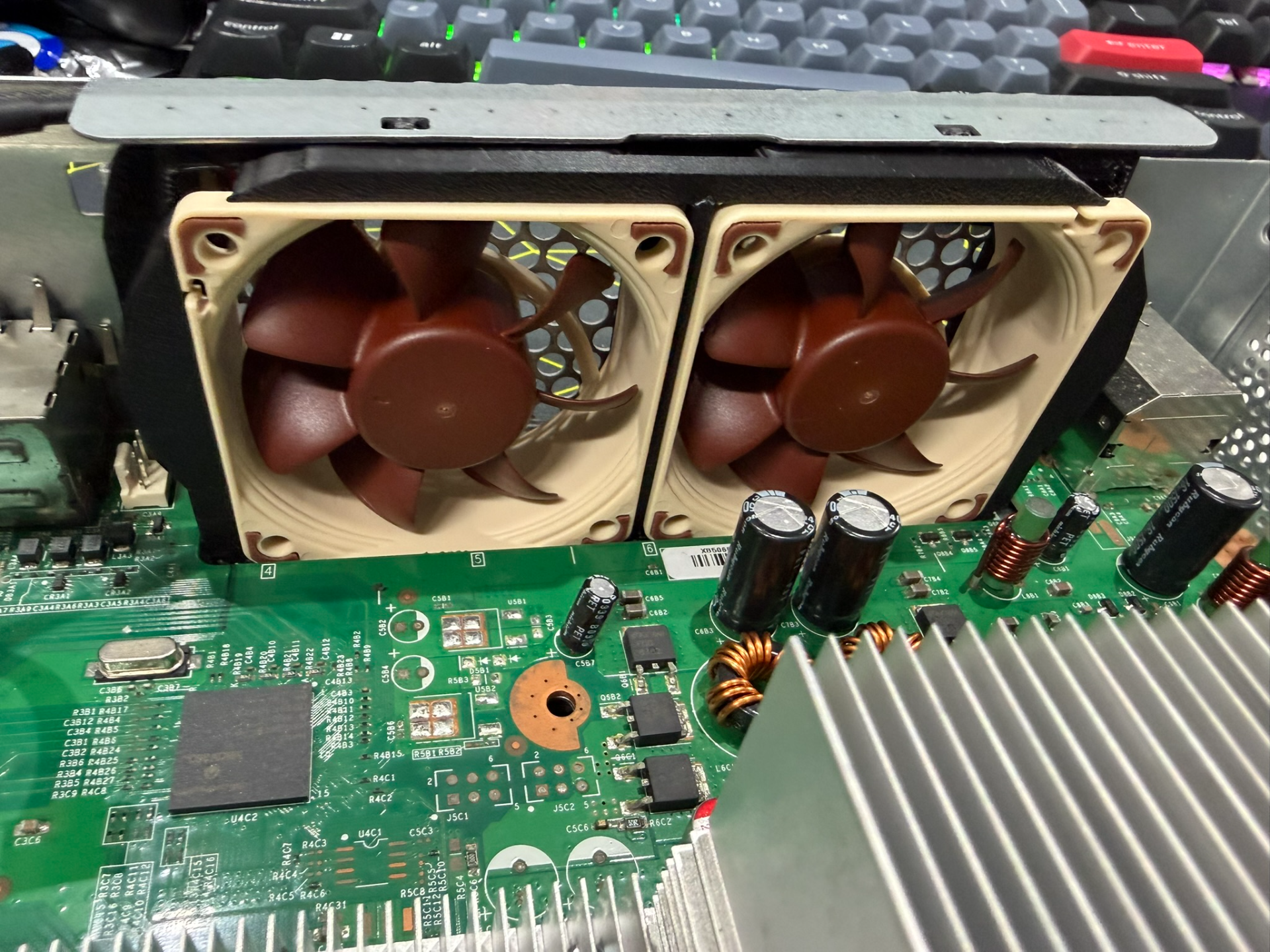 Xbox 360 fat fans mod - Noctua 60mm fans adapter