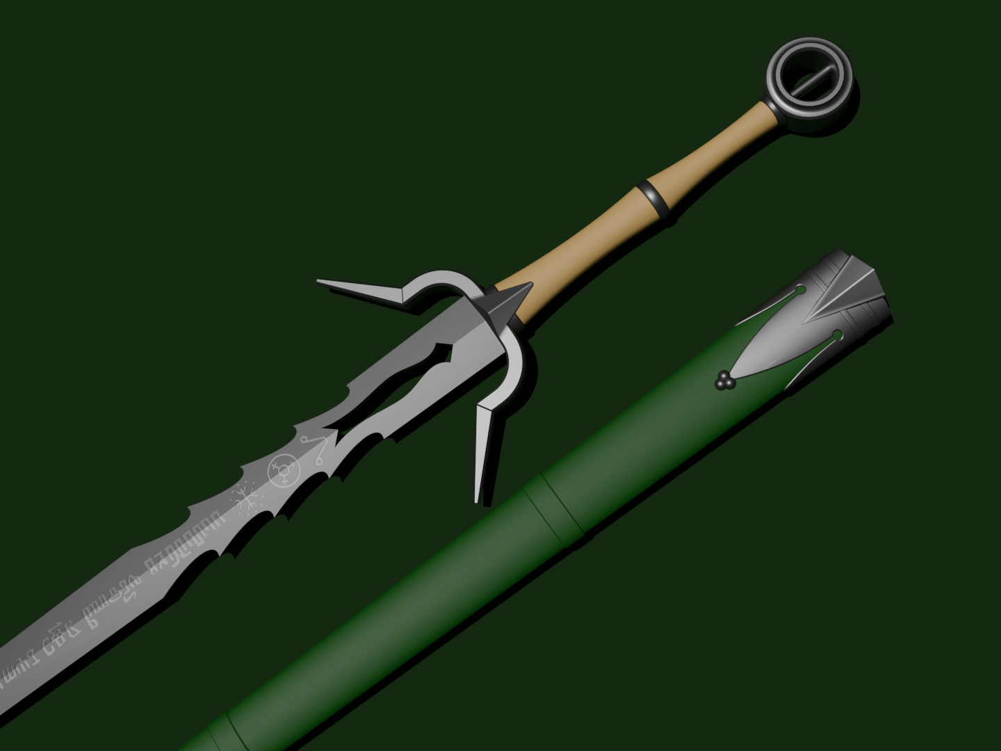 The Witcher 4 Ciri's Silver Sword & Scabbard