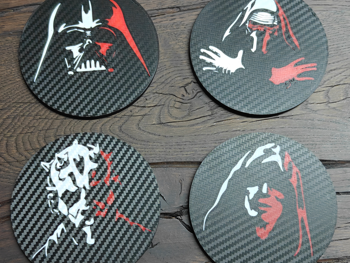 Dark Side Coasters of Star Wars