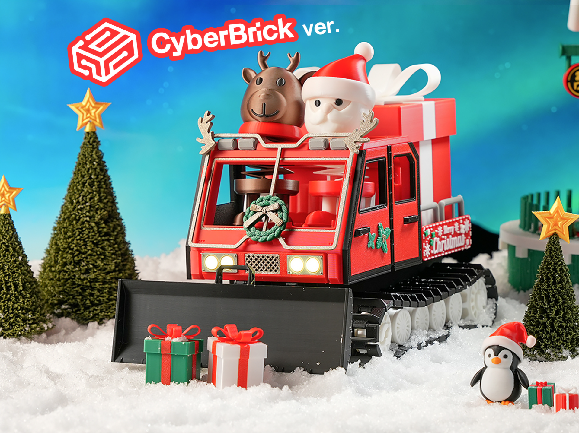 Christmas Santa's Snowcat - CyberBrick RC