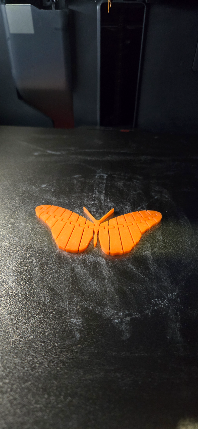 butterfly with movable wings