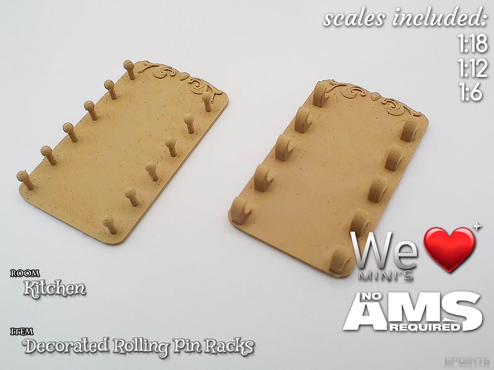 WLM - Decorated Rolling Pin Racks (2 Types)