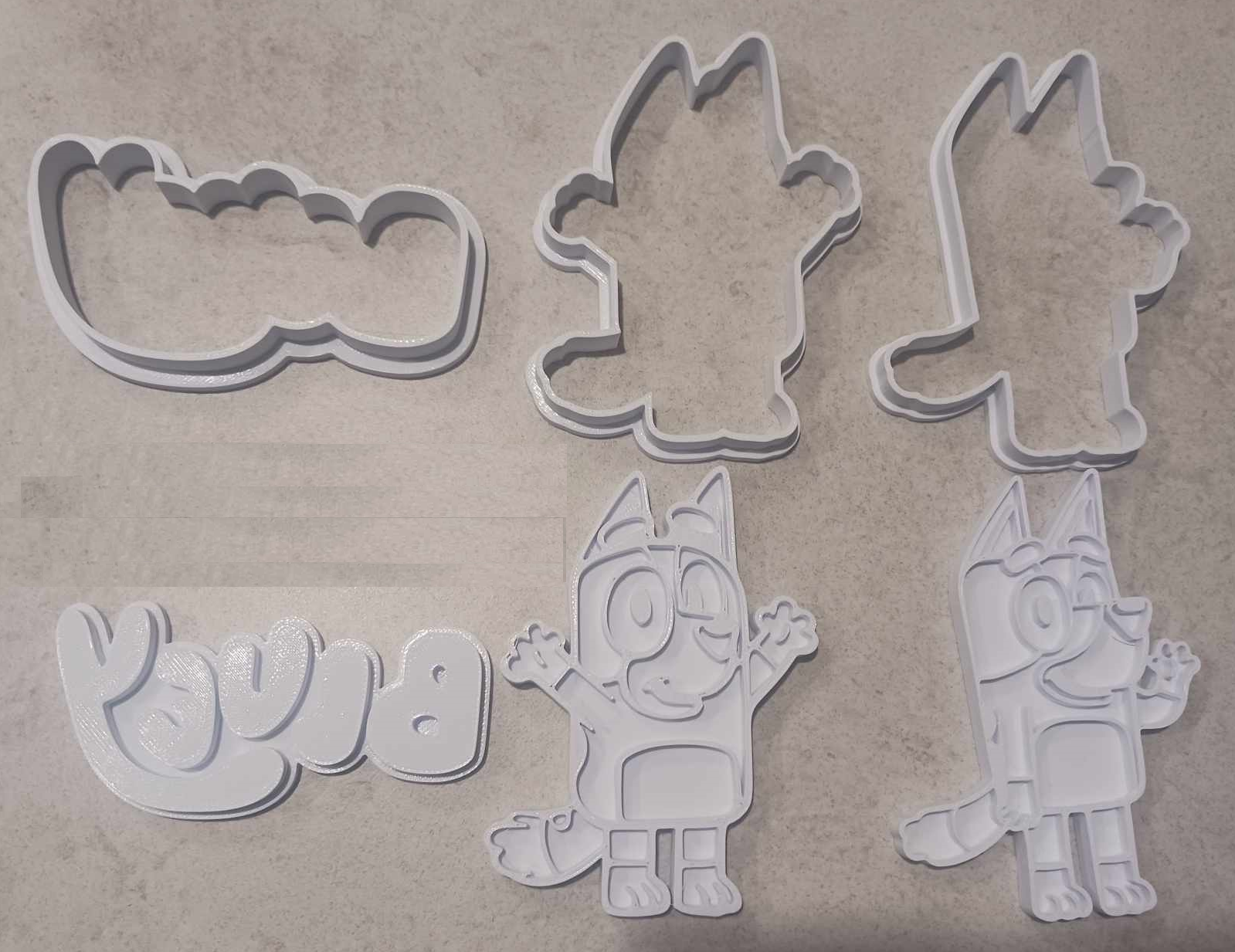 Bluey Cookie Cutters and Stamps