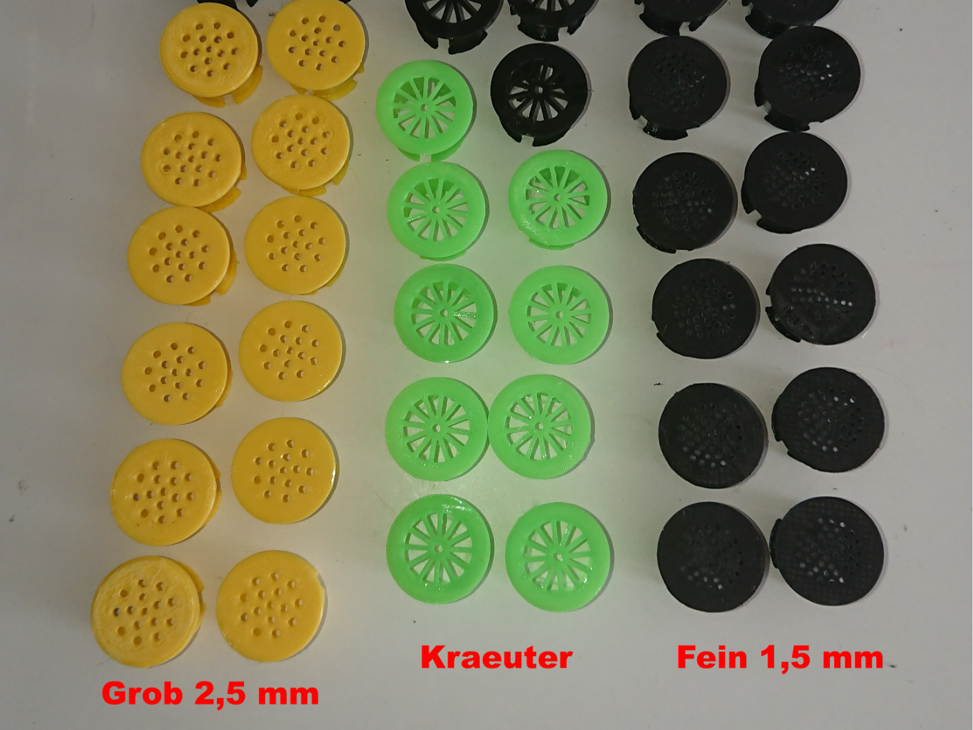 Shaker inserts for Ikea OERTFYLLD spice jar