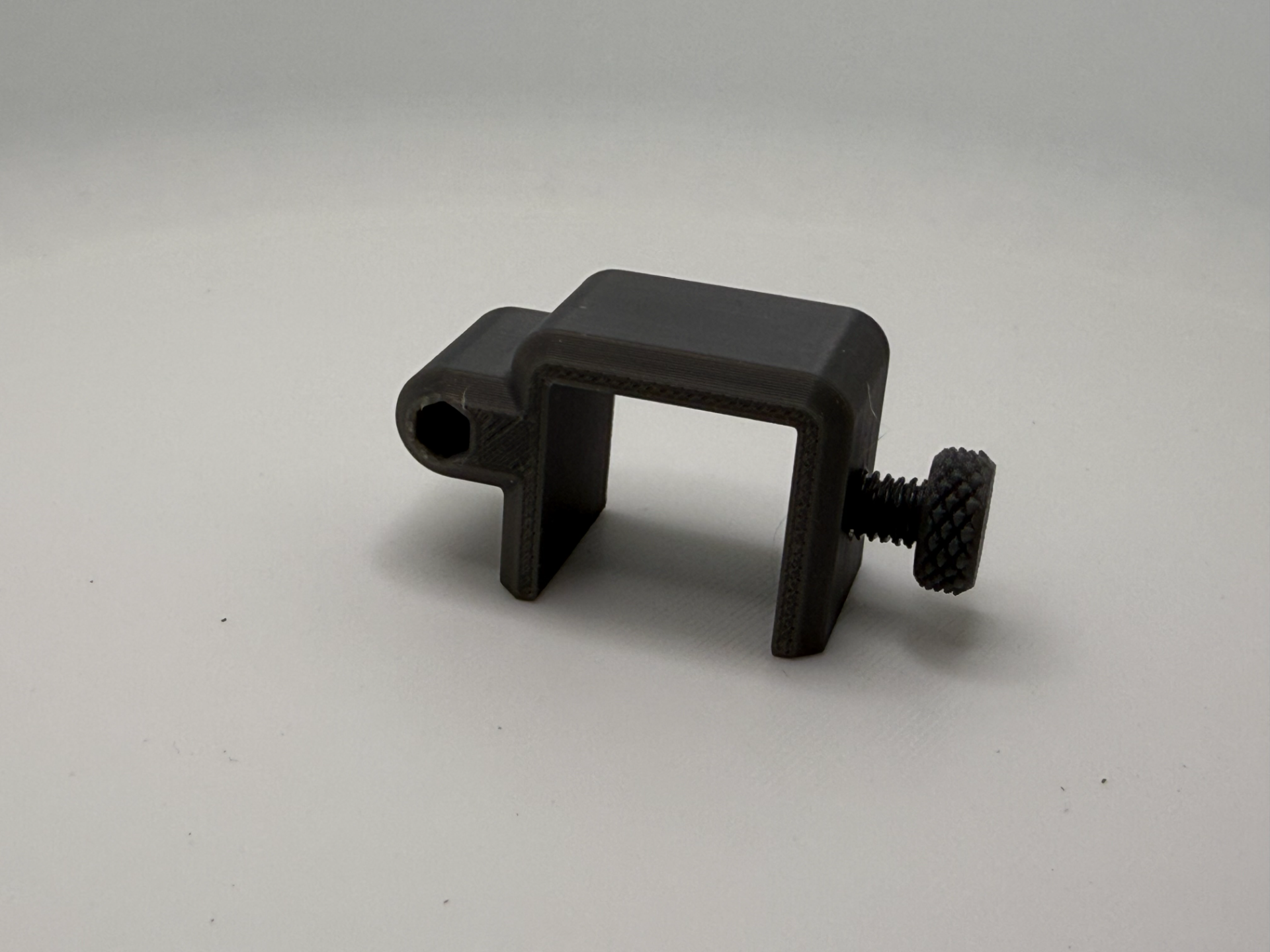 WPC Zaunhalter 20 mm Profile + M6 Rändelschraube