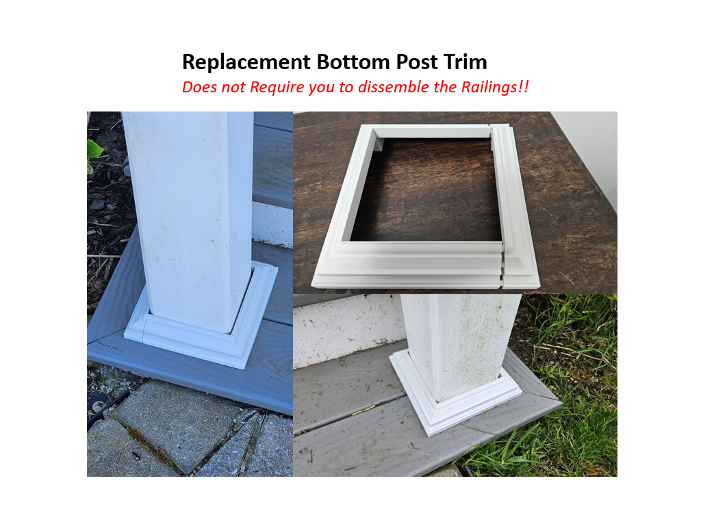 Fence Post Bottom Trim Replacement