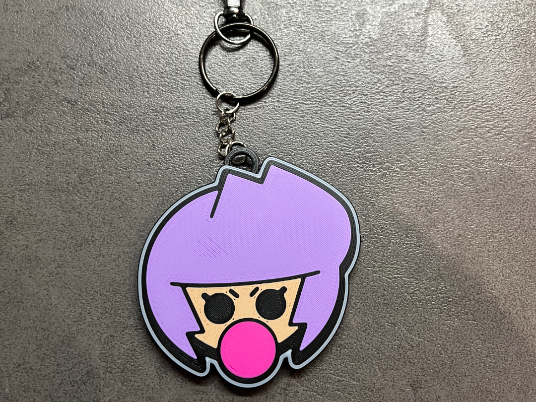 Bibi from Brawl Stars keychain