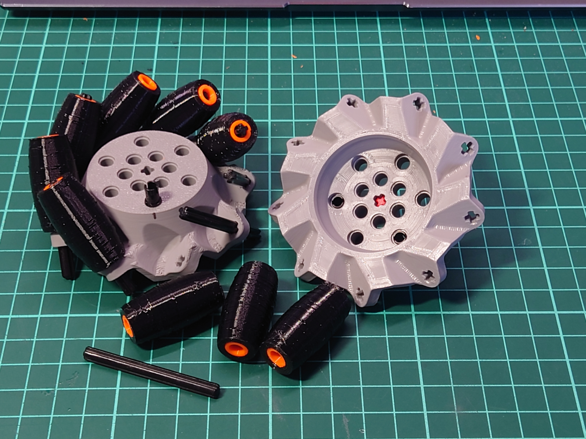Technic compatible meccanum wheel 80mm