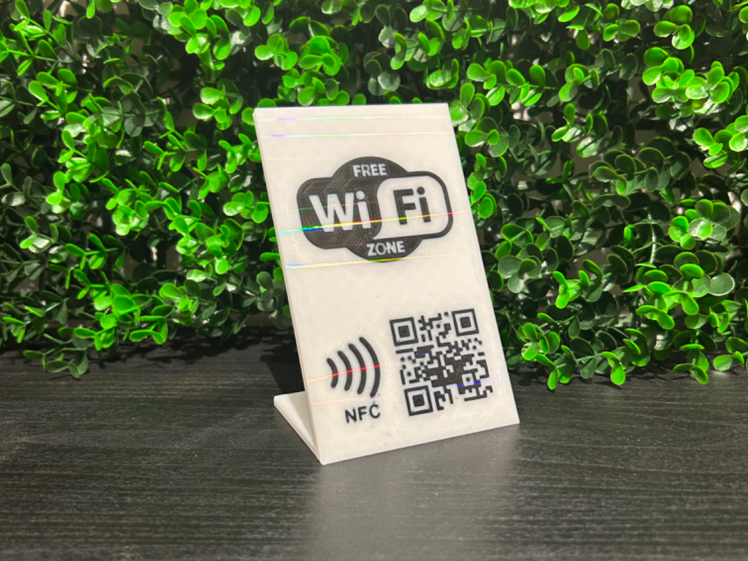 STAND QRCODE/NFC CARD WI-FI EDITABLE