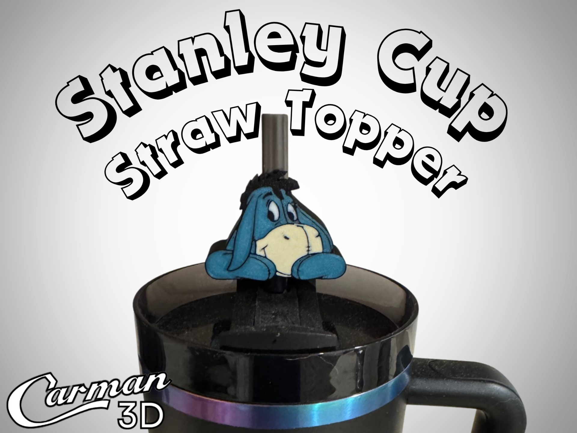 Eeyore Stanley Cup Straw Topper