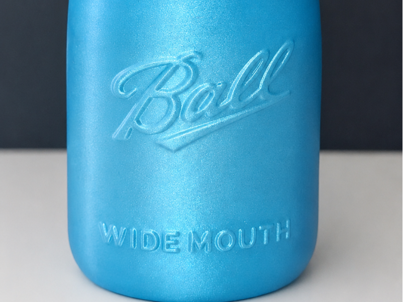 Ball jar soap holder