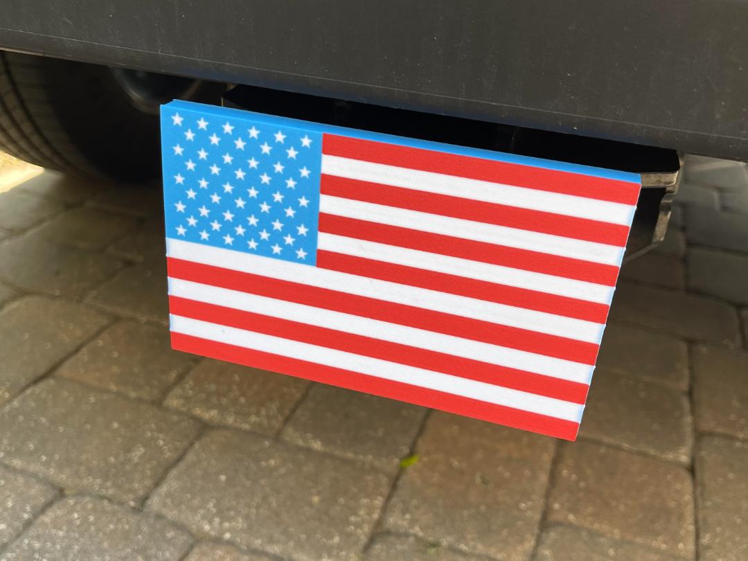 American Flag Trailer Hitch Cover