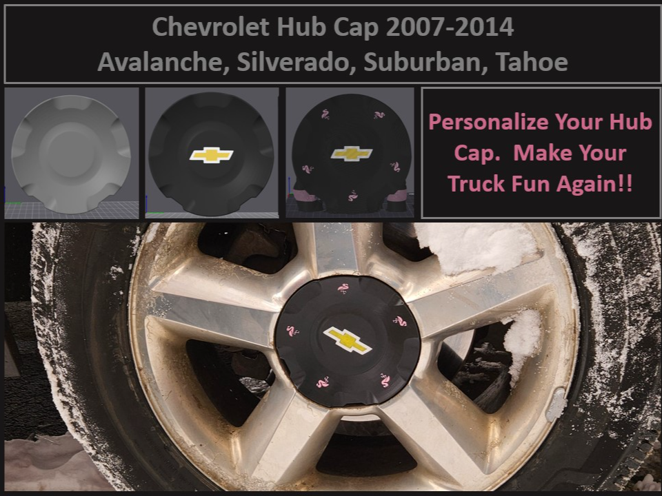 Chevy Hub Cap 2007-2014 Avalanche,Tahoe,Silverado