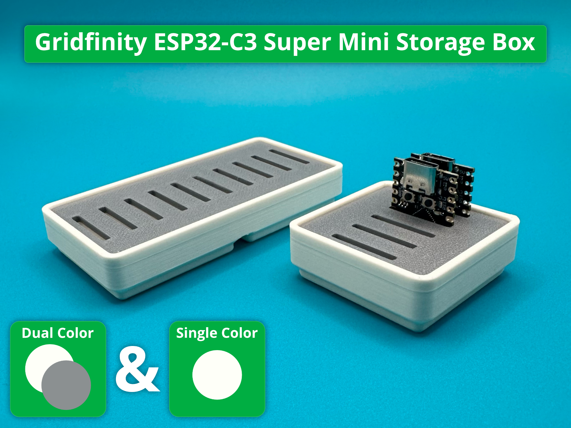 ESP32-C3 Super Mini Gridfinity Storage Box
