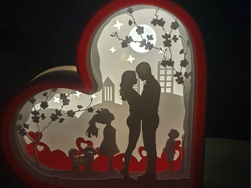 Family Light Shadow Box