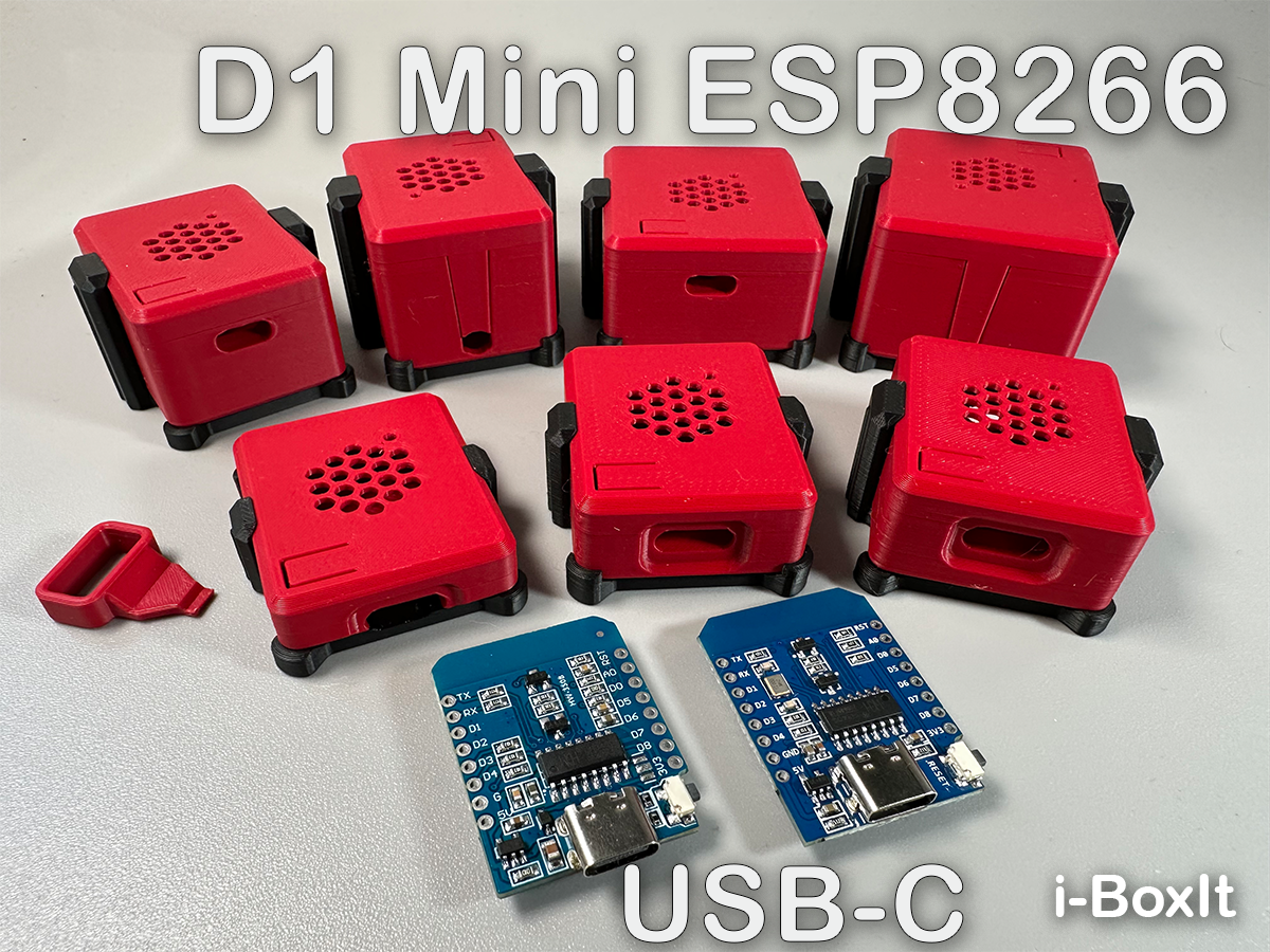 D1 Mini ESP8266 | USB-C | Snap-Fit