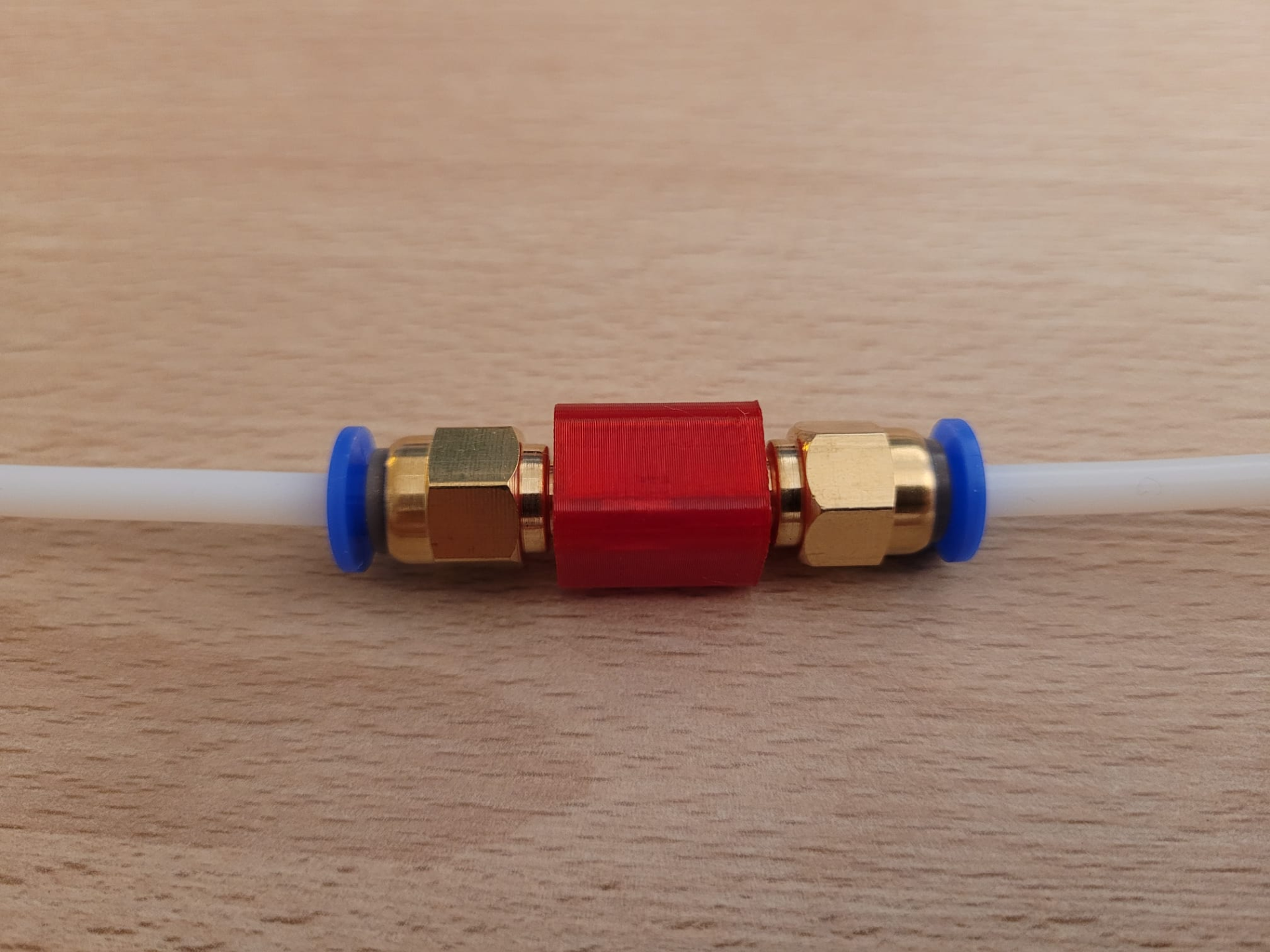 PTFE PC4-M6 to PC4-M6 coupler