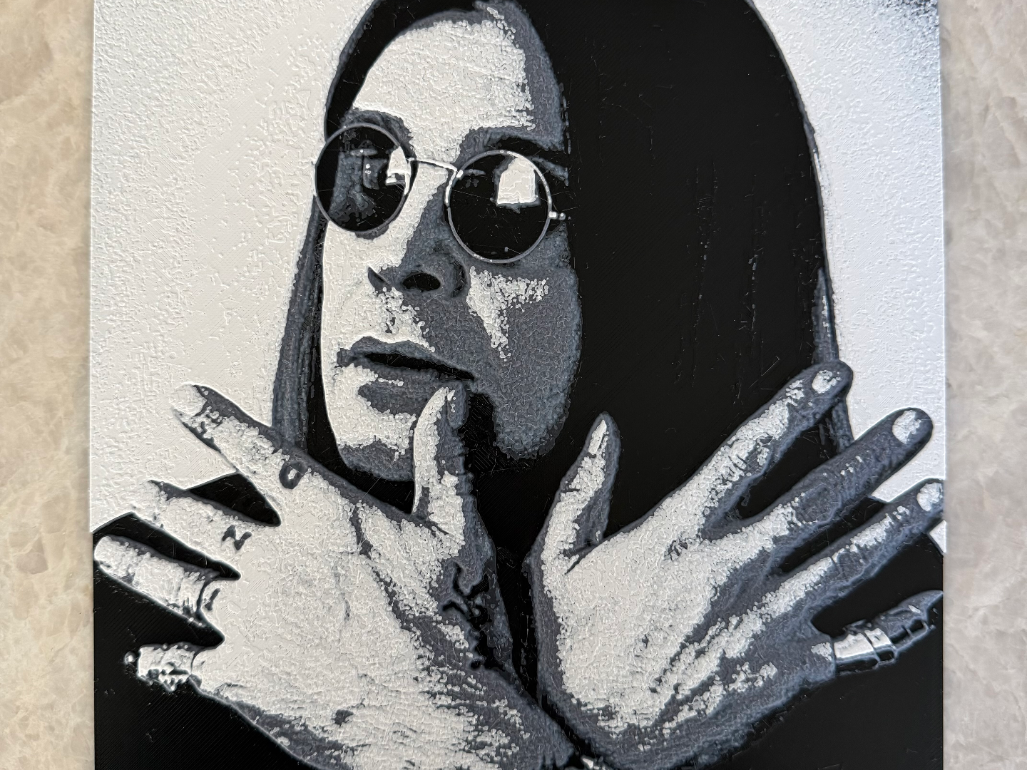 Ozzy Osbourne David Sandison Photo Hueforge