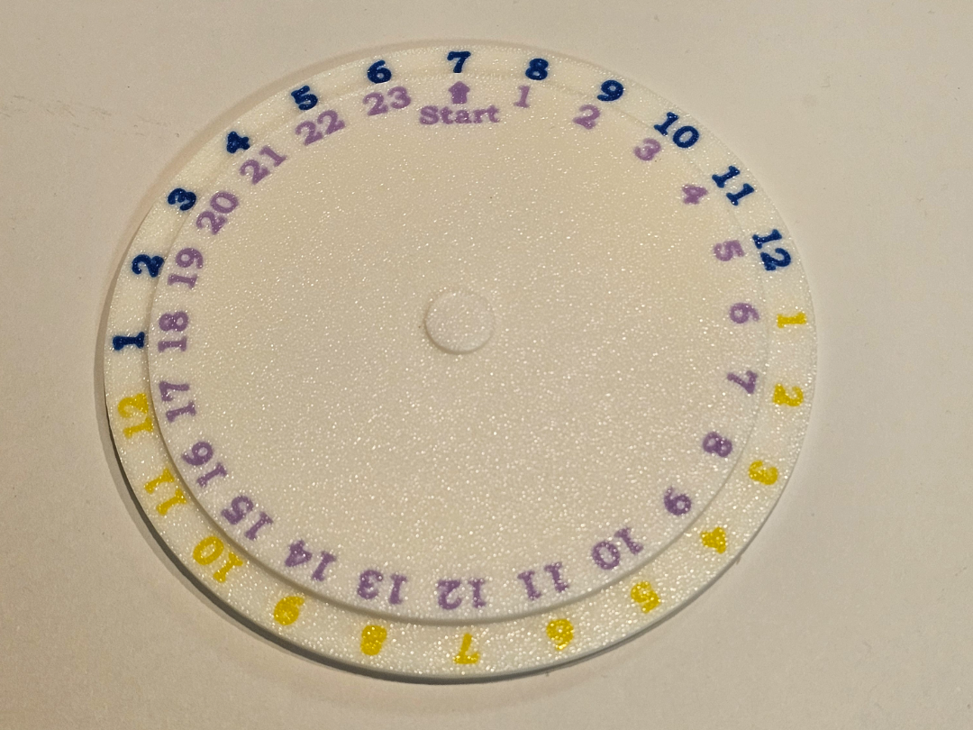 Print Time Wheel