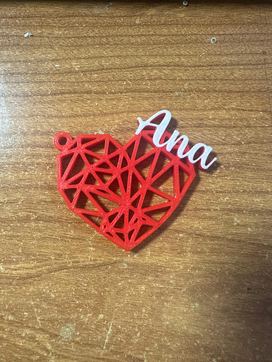 Llavero Corazón Editable / Editable Heart Keychain