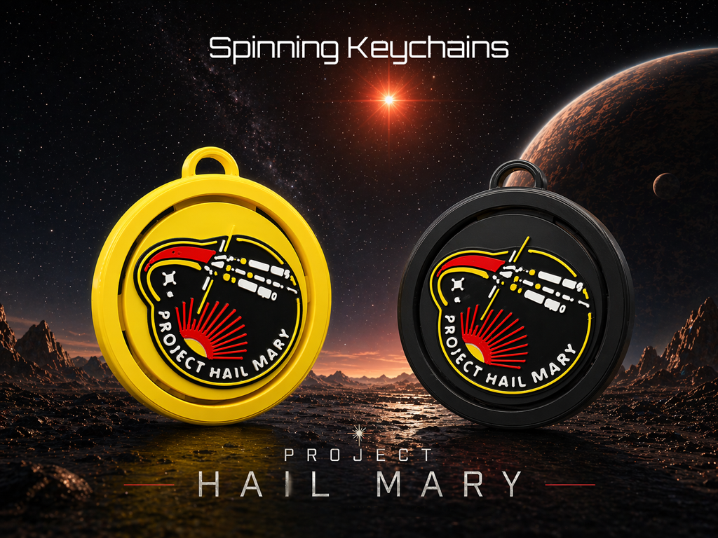 Project Hail Mary Spinning Keychain Print in Place