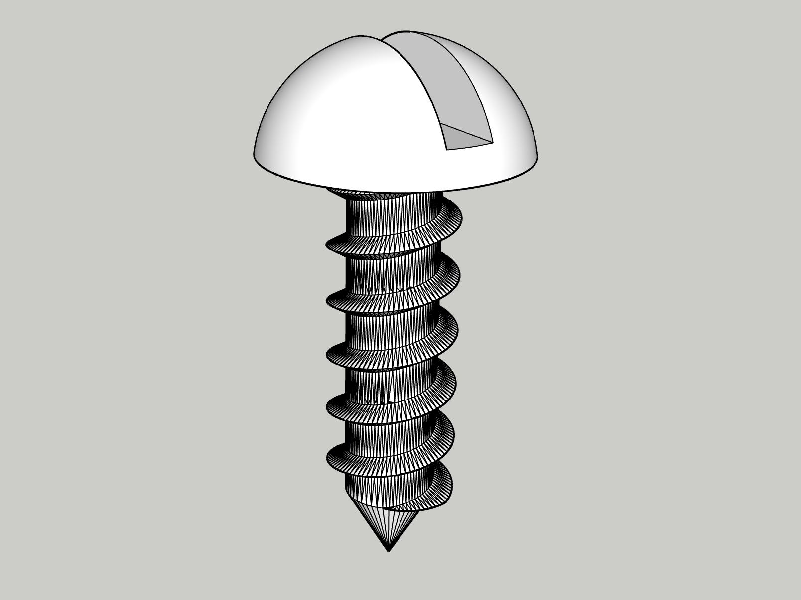 Giant slotted screw 250mm